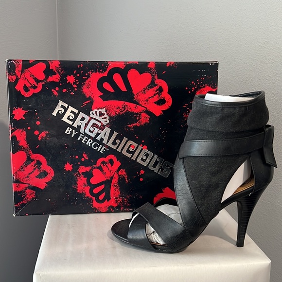 fergalicious open toe booties